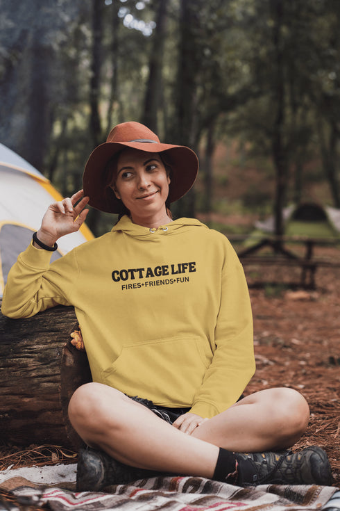 C & Win Sports Cottage Life Hoodie Gold / S - C & Win Sports